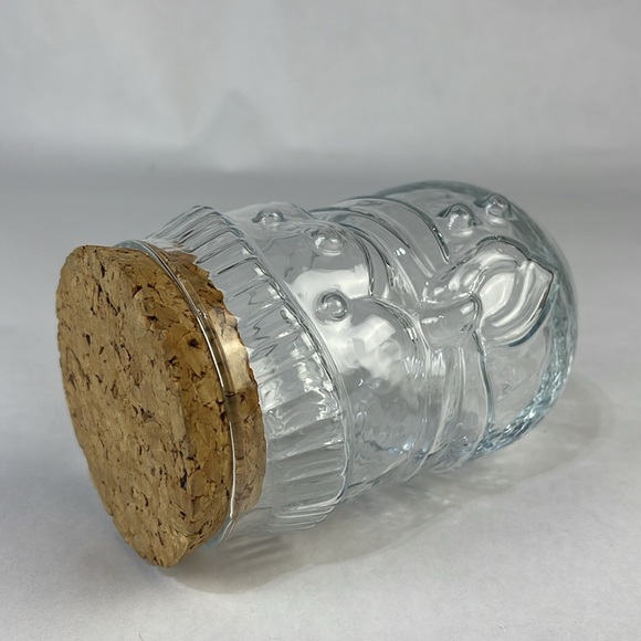 Vintage Glass Snowman Candy/Treat Jar with Cork Lid - Picture 8 of 14